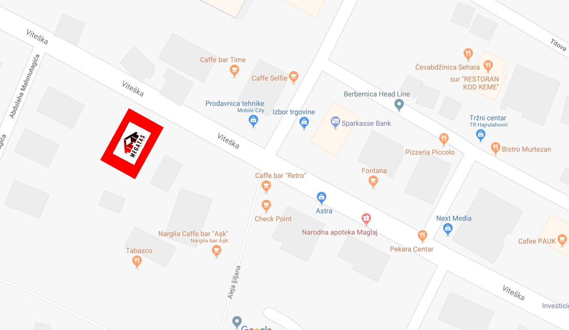 Objekat se nalazi na atraktivnoj lokaciji u centru grada