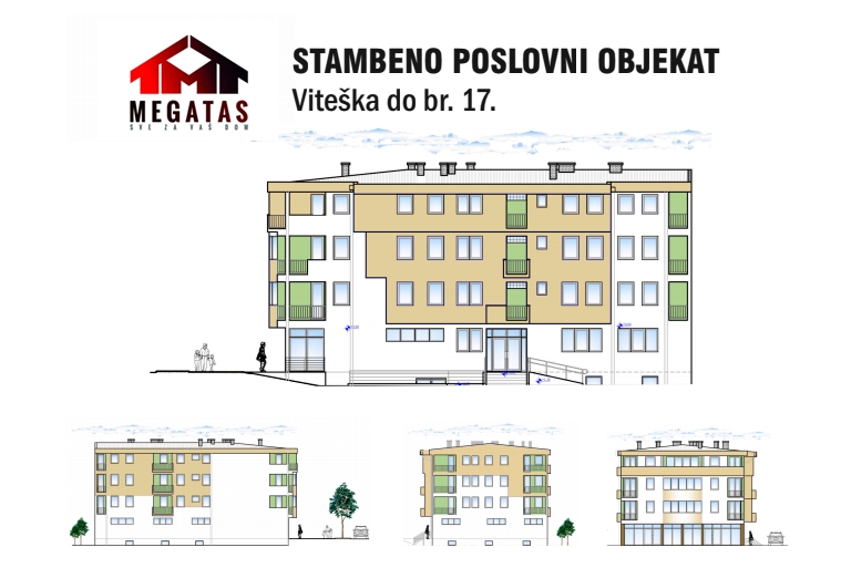 Objekat će posjedovati terase, lođu, vodu, ostavu, vatrodojavni sistem...